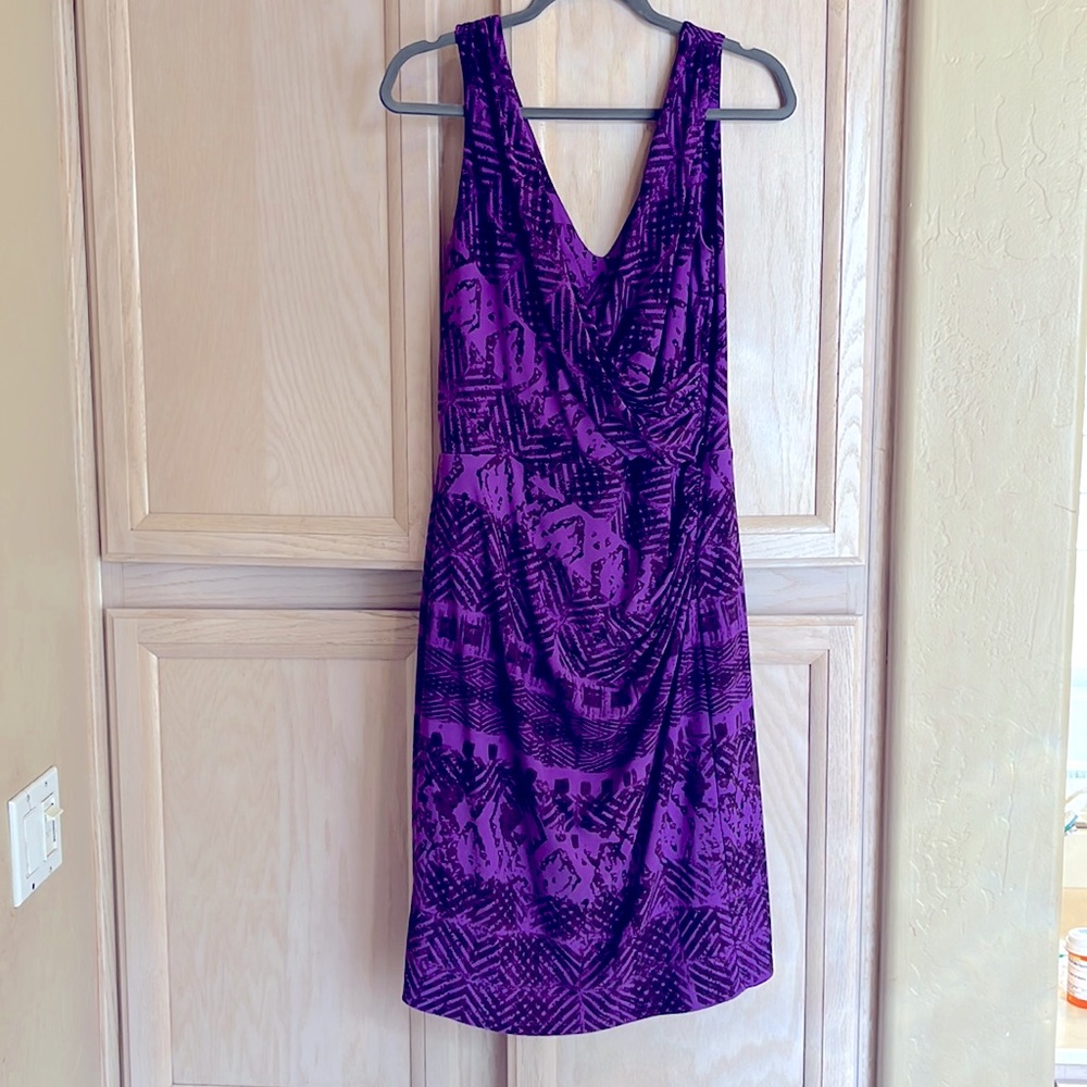Ralph Lauren 10 Purple Midi Dress